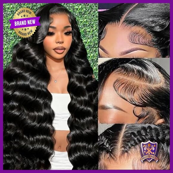 13x6 HD Lace Front Wig 180 Density Body Wave Human Hair Glueless Pre-Plucked main image 6